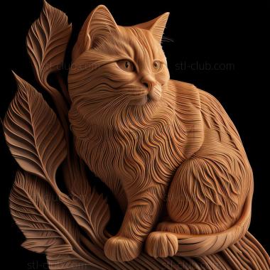 3D model st Karelian Bobtail cat (STL)